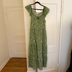 Tuckernuck Green Floral Maxi Dress